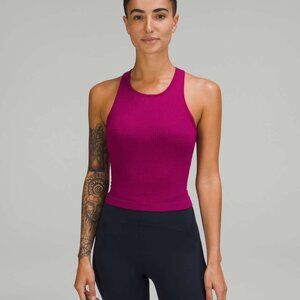 Lululemon Ebb to Street Cropped Racerback Tank Top Size 4